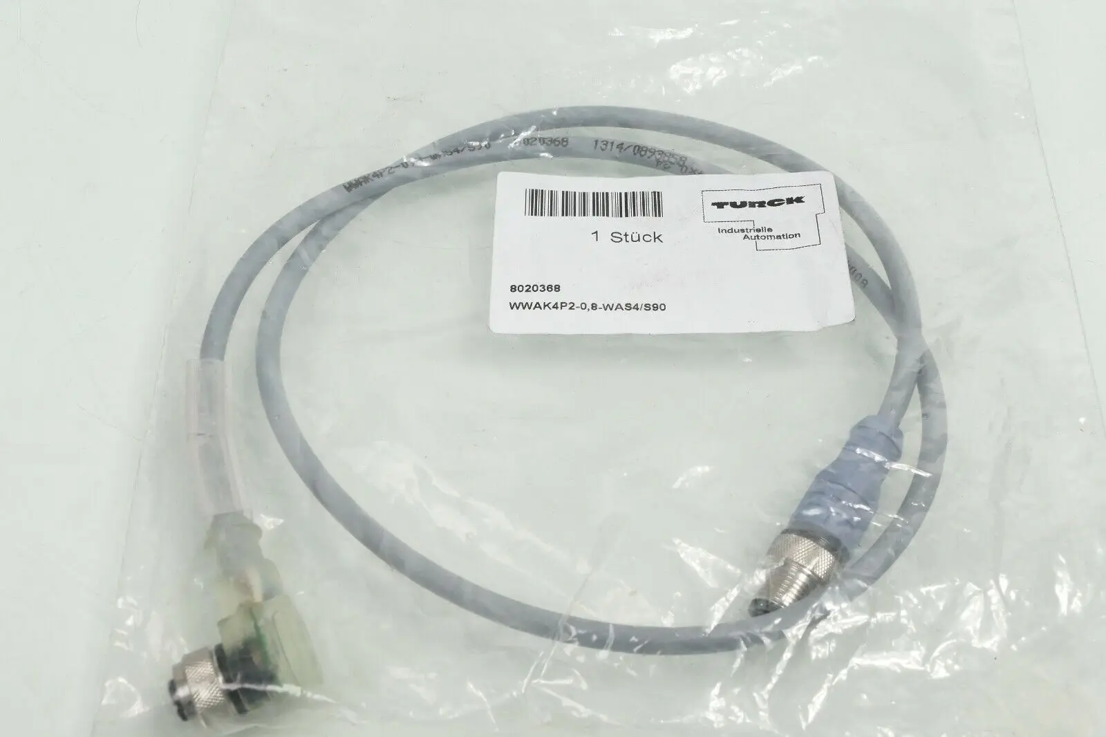Produktfoto 1 von Turck Kabelverlängerung WWAK4P2-0,8-WAS4/S90 | 8020368
