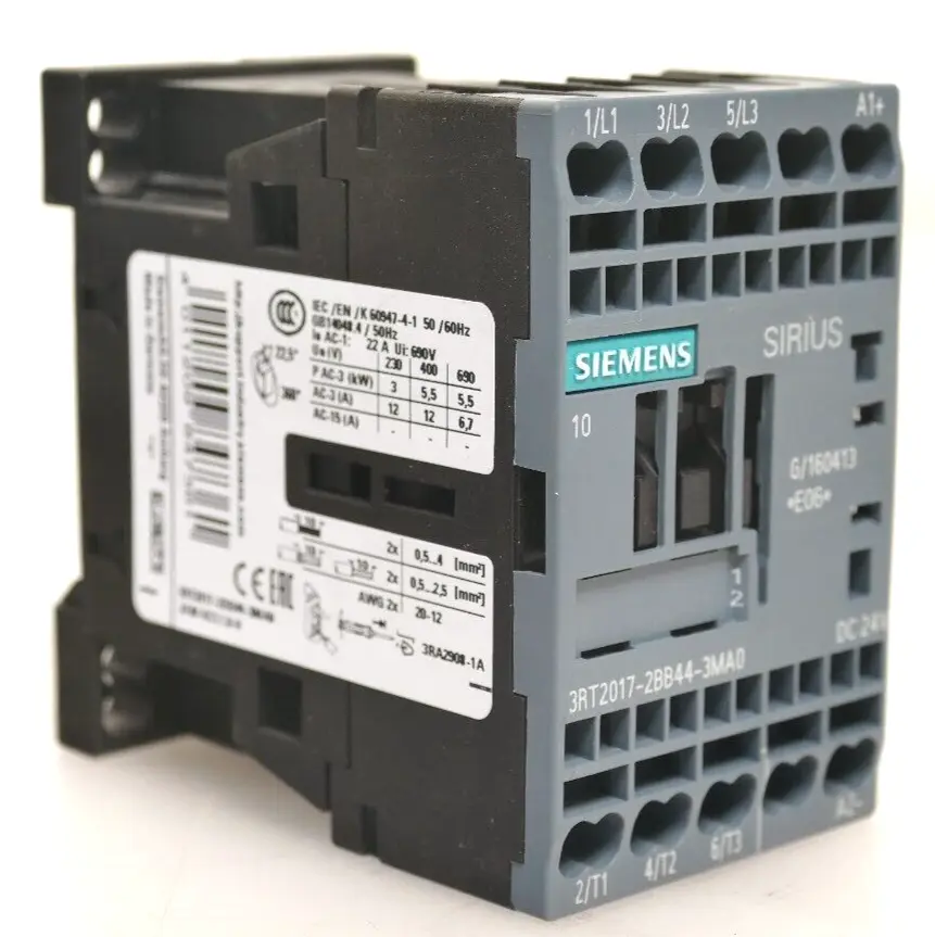Produktfoto 1 von Siemens SIRIUS Leistungsschütz 3RT2 017-2BB44-3MA0 | E:06 | 3RT2017-2BB44-3MA0