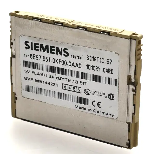 Produktfoto 1 von Siemens SIMATIC S7 Memory Card 5V Flash 64kB / 8BIT | E:03 | 6ES7951-0KF00-0AA0