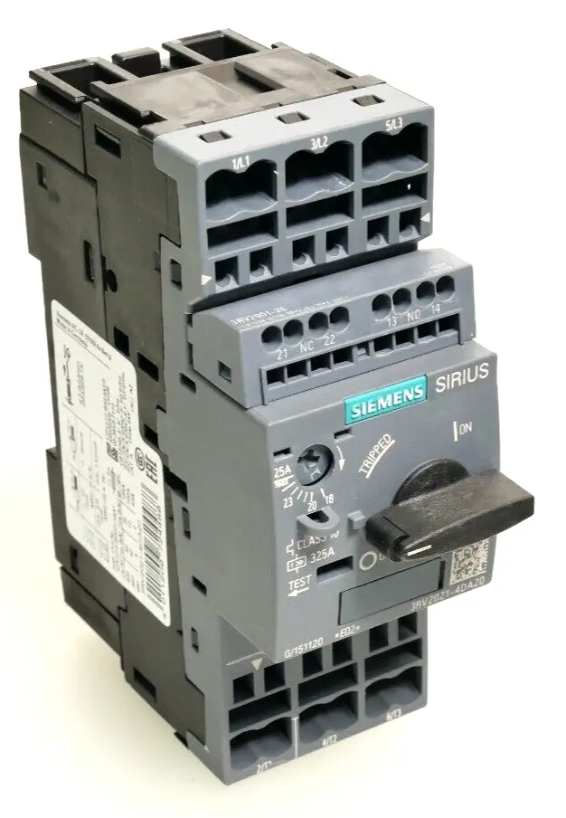 Produktfoto 1 von Siemens SIRIUS Leistungsschalter 3RV2 021-4DA20 | E:02 | 3RV2021-4DA20