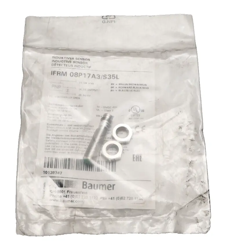 Produktfoto 1 von Baumer Indultiver Sensor IFRM 08P17A3/S35L | 10138747