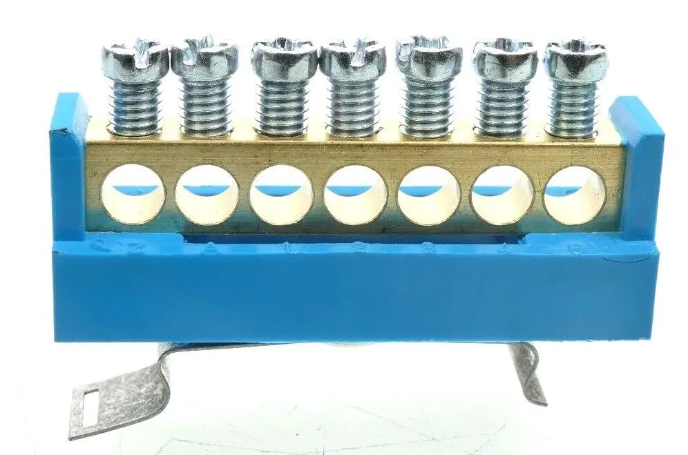 Produktfoto 1 von Wöhner 01257 N-Klemme blau | 01257000