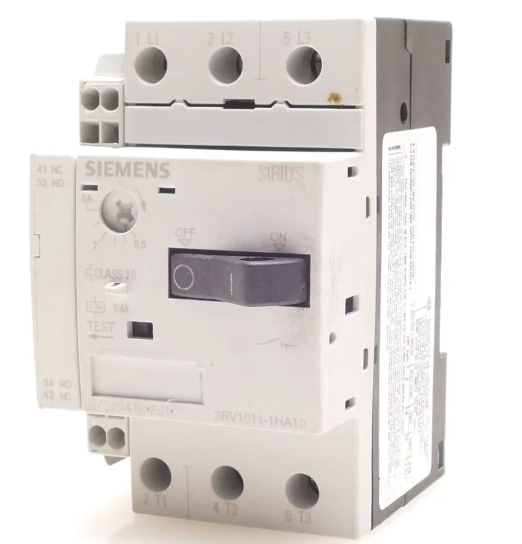 Produktfoto 1 von Siemens Leistungsschalter | 3RV1011-1HA10 + Hilfsschalter | 3RV1901-2A