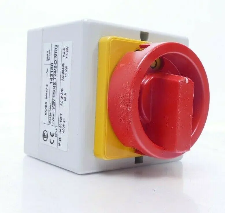 Elektra Tailfingen Haupt-Not-Ausschalter V2N05/HS-T24/2-D-MRG Lasttrennschalter