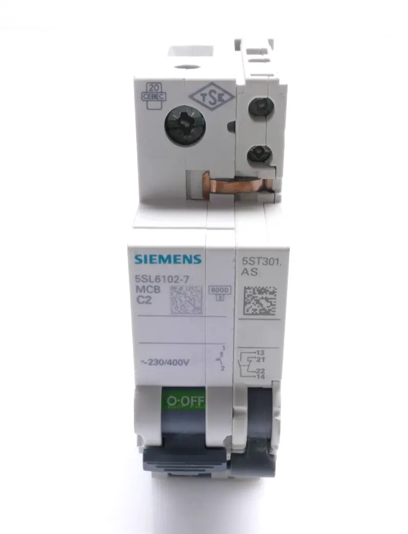 Produktfoto 1 von Siemens 5SL6102-7 MCB C2 Leitungsschutzschalter 5SL6 102-7 + 5ST3010