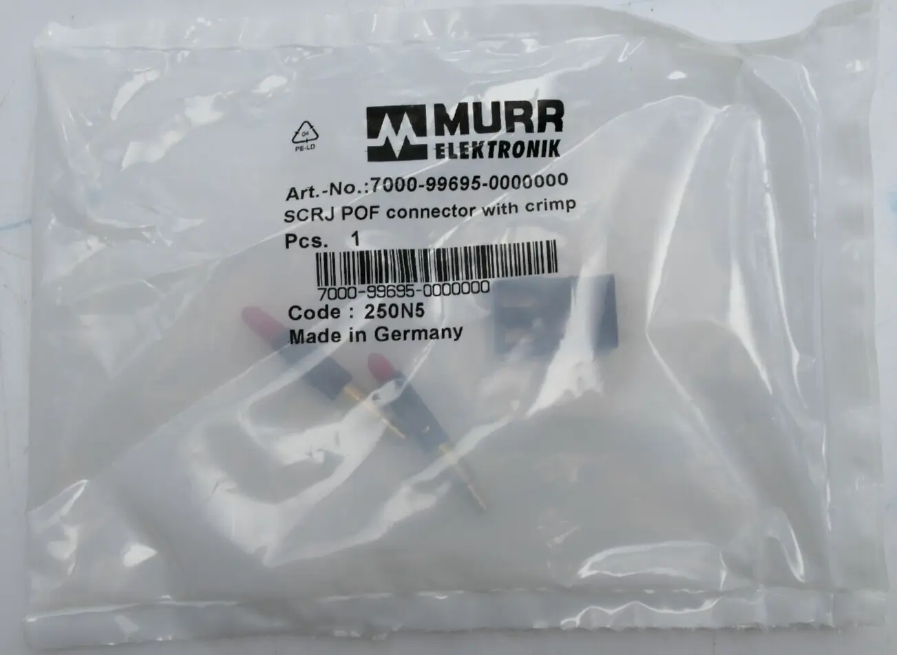 Produktfoto 1 von Murr Elektronik SCRJ POF St. 0° Crimpanschluss | 7000-99695-0000000