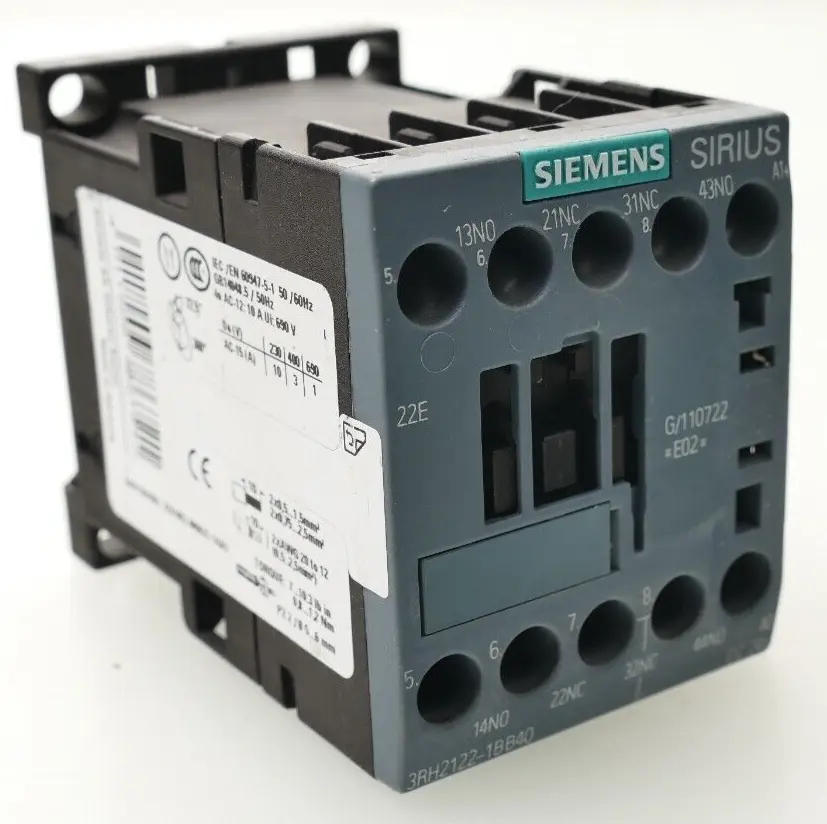 Produktfoto 1 von 3x Siemens SIRIUS Schütz 3RH2 122-1BB40 | E:02 | 3RH2122-1BB40