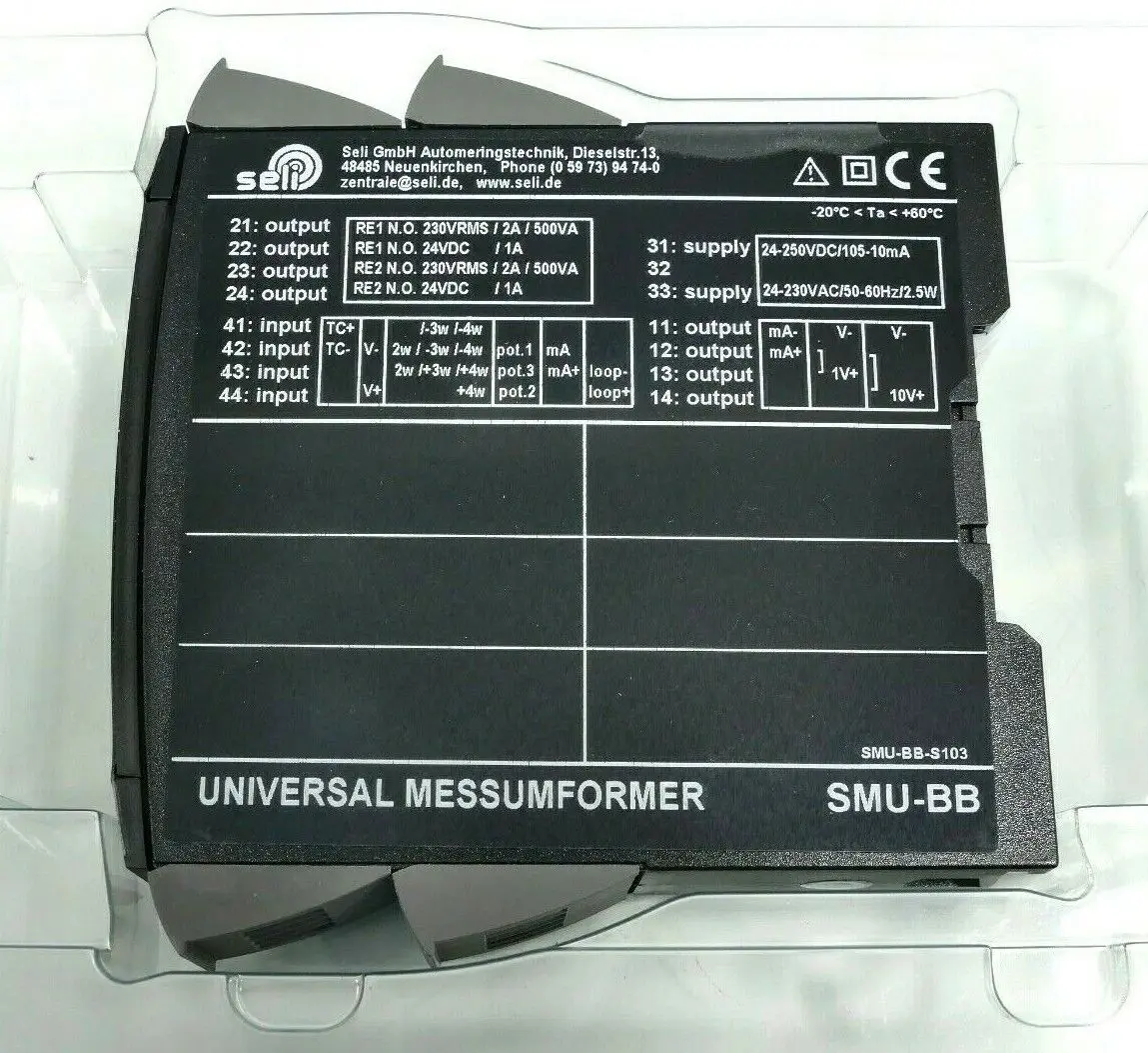 Produktfoto 1 von Seli SMU-BB | SMU-BB-S103 Universal Messumformer