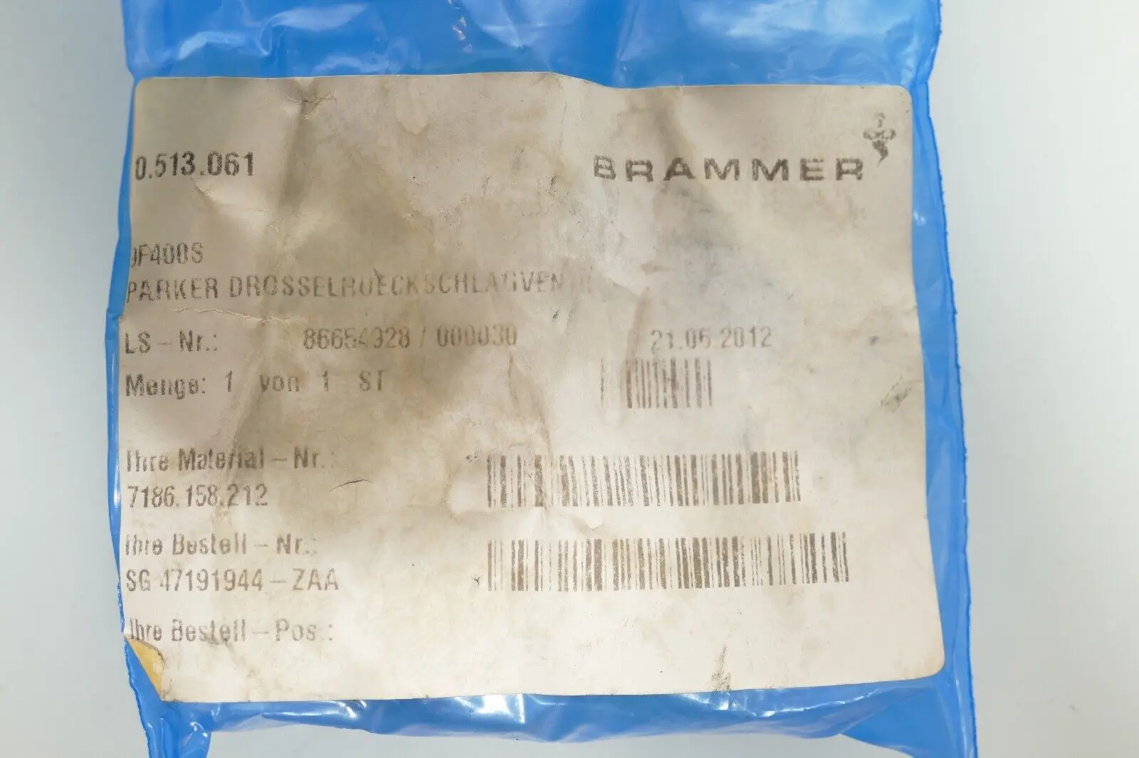 Produktfoto 1 von Parker Drosselrückschlagventil 5GPM19LPM | 9F400S