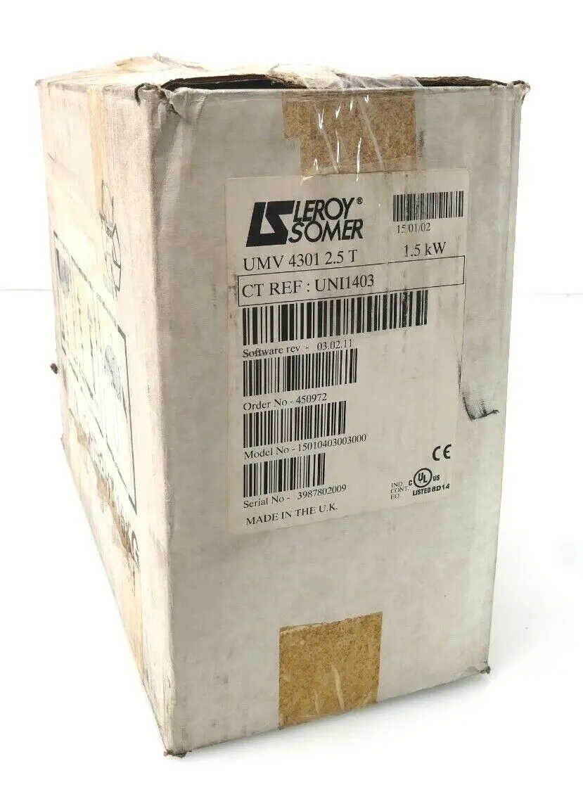 LEROY SOMER | UMV 4301 2.5 T | 3 PH 0-380/480 | 1.5kW Unidrive
