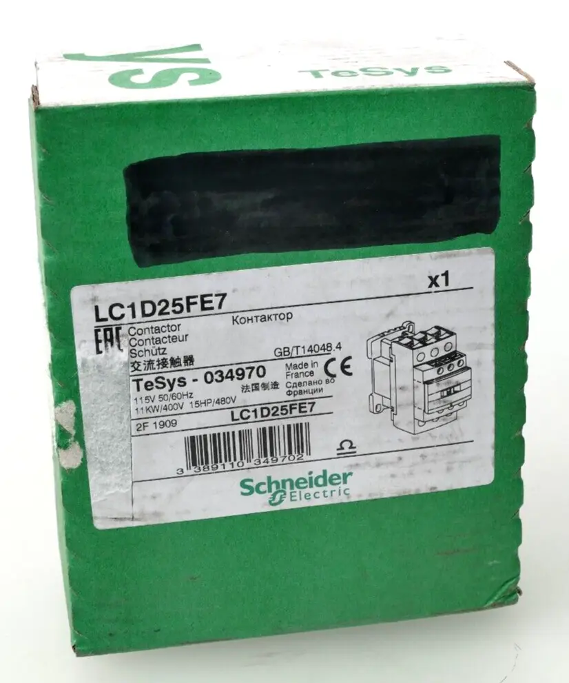 Produktfoto 1 von Schneider Electric TeSys Schütz LC1D25FE7 | 034970