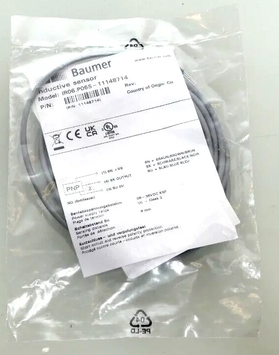 Produktfoto 1 von Baumer Induktiver Sensor IR06.P06S | 11148714