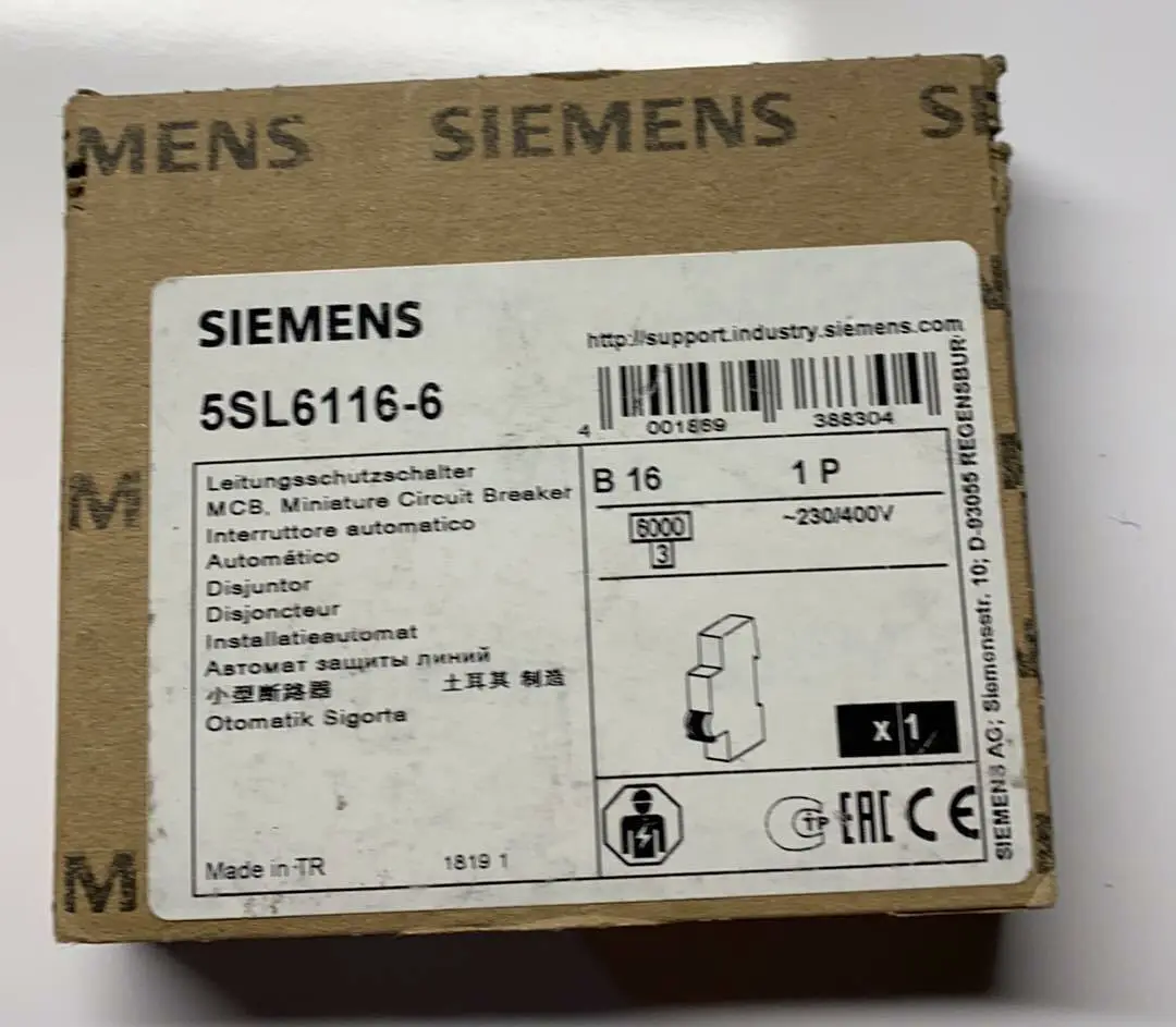 Produktfoto 1 von Siemens MCB Leitungsschutzschalter 5SL6 116-6 | B16 | 5SL6116-6