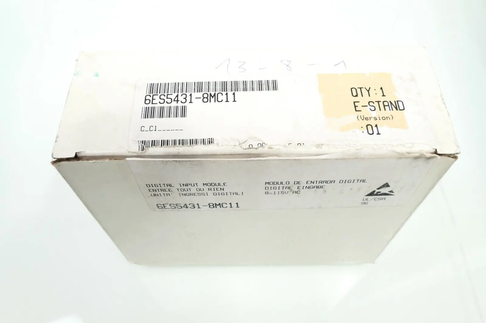 Produktfoto 1 von Siemens SIMATIC S5 Digital-Eingabe 6ES5 431-8MC11 | E:01 | 6ES5431-8MC11
