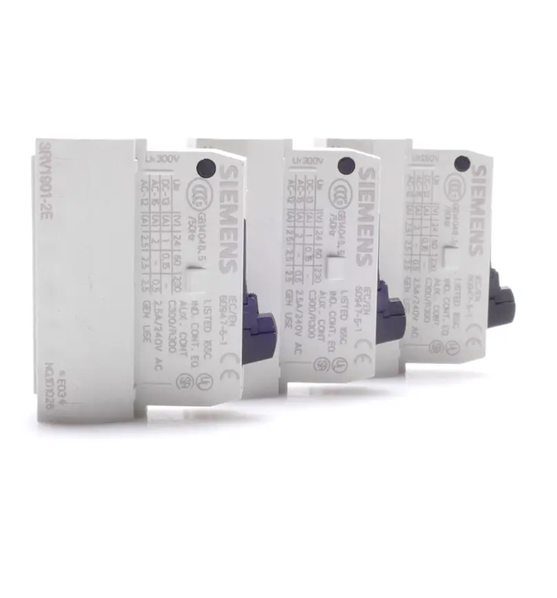 Produktfoto 1 von 3x SIEMENS 3RV1901-2E Hilfsschalter 3RV1 901-2E E:03