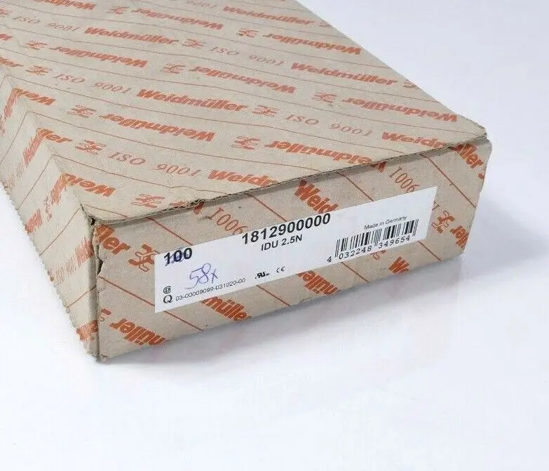 Produktfoto 1 von 58x Weidmüller Reihenklemme Durchgangsklemme IDU 2.5N | 1812900000