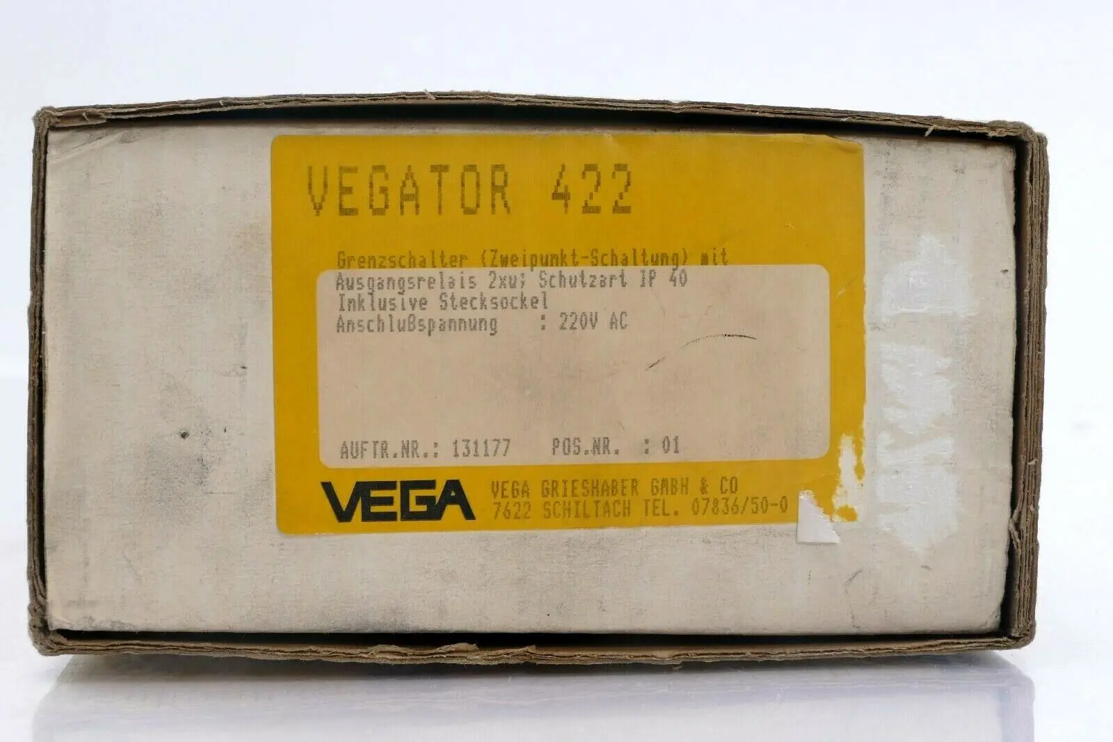 Produktfoto 1 von VEGATOR 422 Grenzschalter