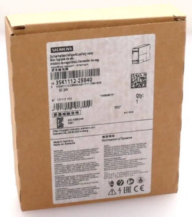 Produktfoto 1 von Siemens SIRIUS Sicherheitsschaltgerät 3SK1 112-2BB40 | E:02 | 3SK1112-2BB40