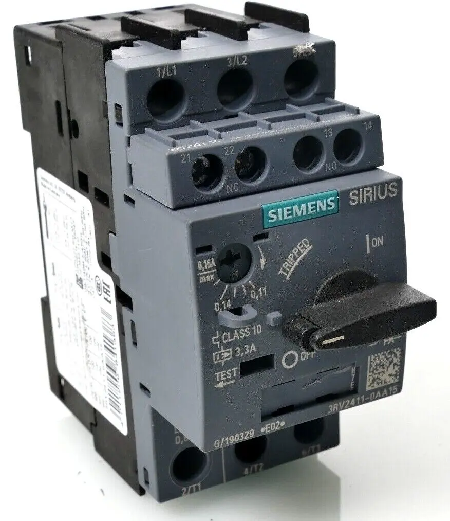 Produktfoto 1 von Siemens SIRIUS Leistungsschalter 3RV2 411-0AA15 | E:02 | 3RV2411-0AA15
