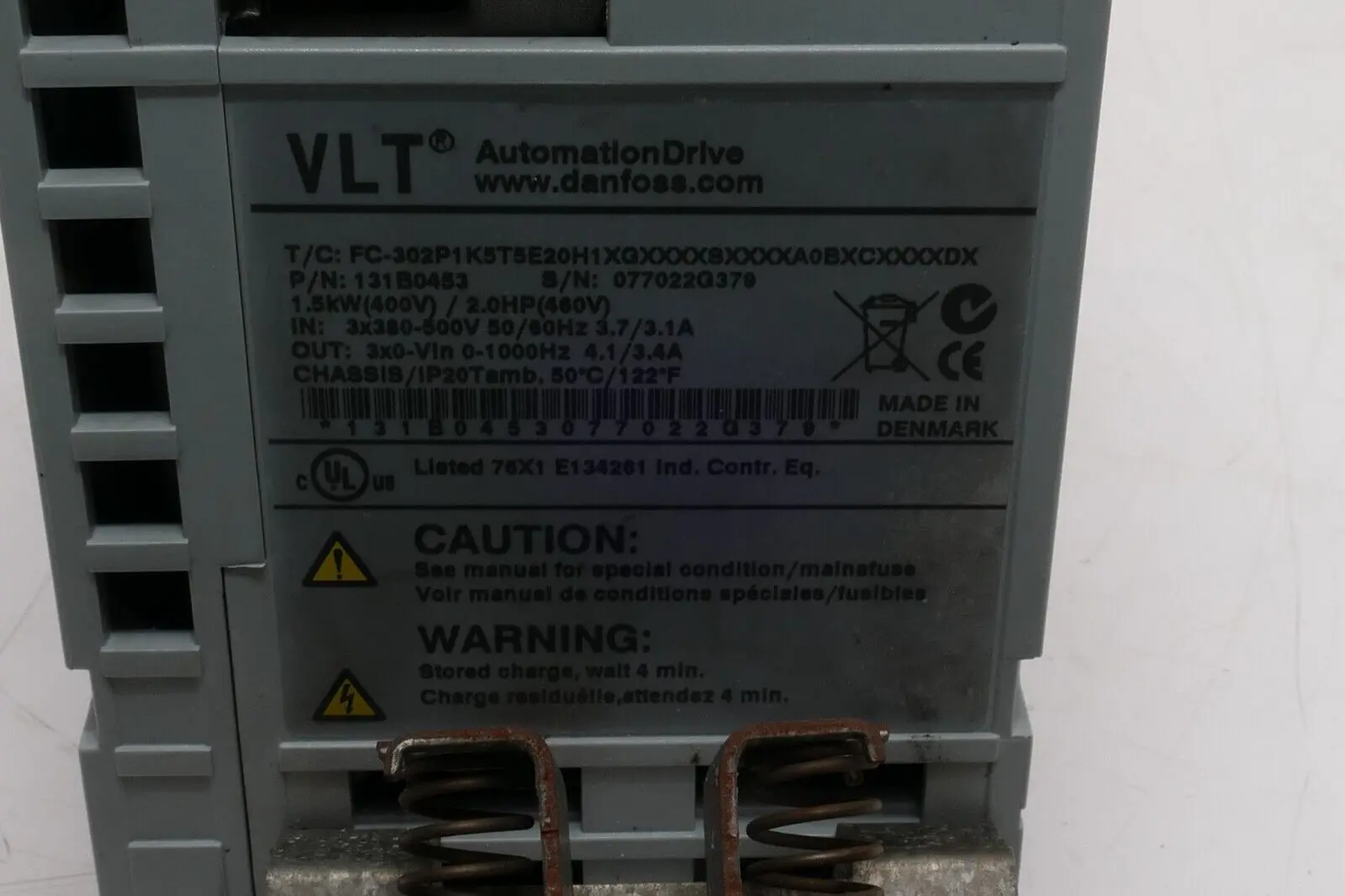 Produktfoto 1 von Danfoss VLT Umrichter 1,5kW FC-302P1K5T5E20H1XGXXXXSXXXXA0BXCXXXXDX | 131B0453