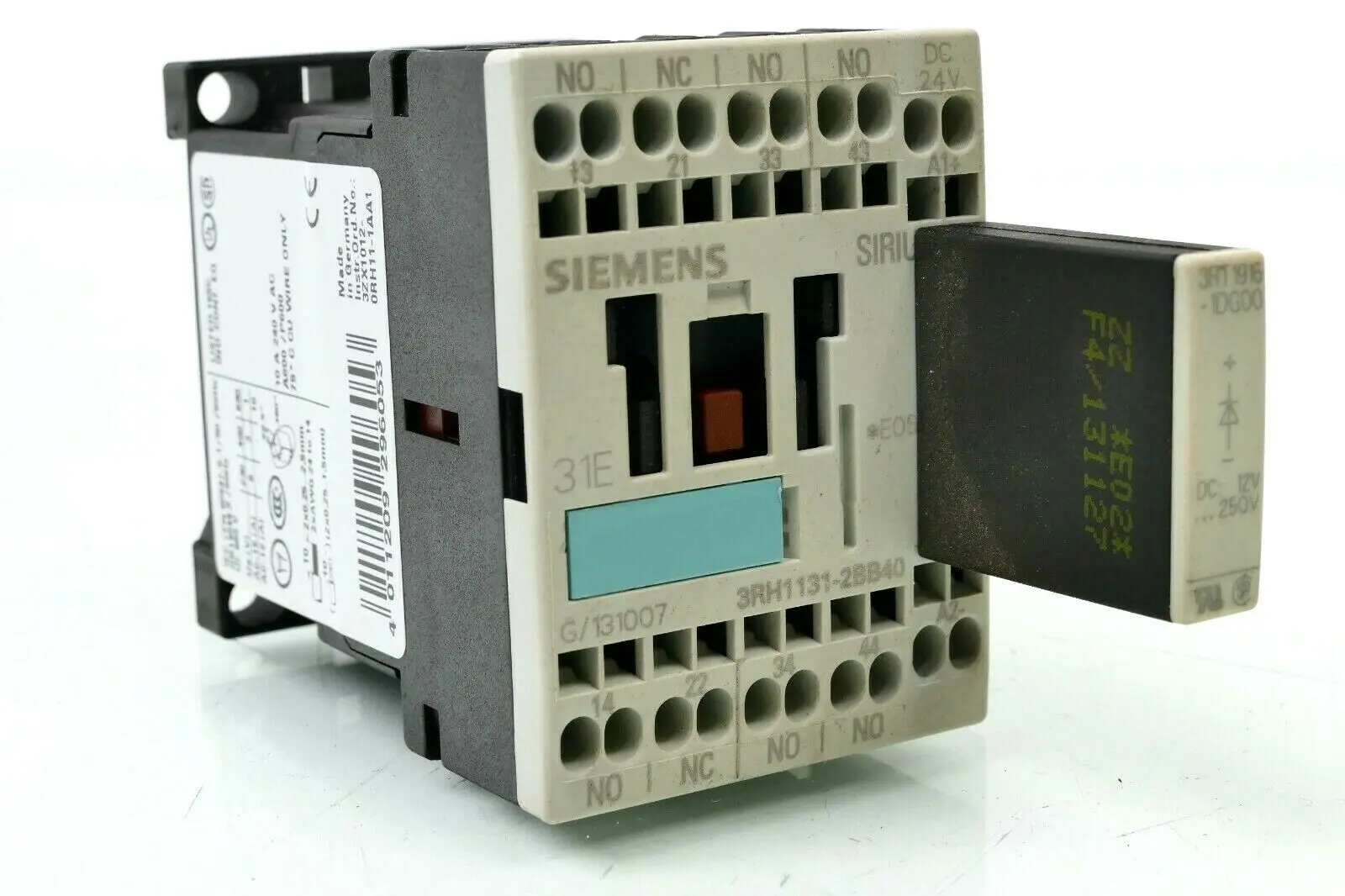 Produktfoto 1 von 2x Siemens SIRIUS Leistungsschalter 3RH1 131-2BB40 | E:05 | 3RH1131-2BB40