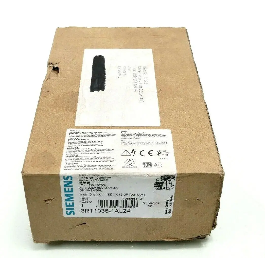 Produktfoto 1 von Siemens Schütz 3RT1 036-1AL24 | E:05 | 3RT1036-1AL24