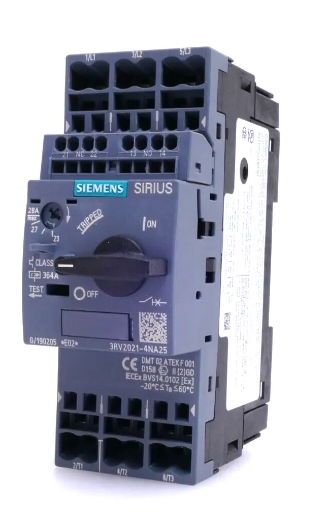 Produktfoto 1 von Siemens SIRIUS 3RV2 021-4NA25 | E:02 | 3RV2021-4NA25 + 3RV2 901-2E | 3RV2901-2E