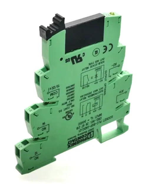 Produktfoto 1 von 2x Phoenix Contact Relaissockel PLC-BSP-24DC/21 | 2967219 + Relais | 2966595