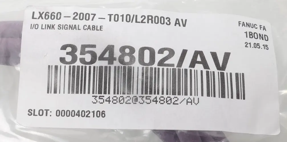 Produktfoto 1 von Fanuc I/O Link Signal Cable | LX660-2007-T010/L2R003 AV
