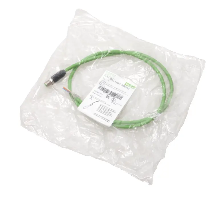 Produktfoto 1 von Murr Elektronik M12 St. 0° D-kod. freies Ltg-ende 1m | 7000-14541-7960100