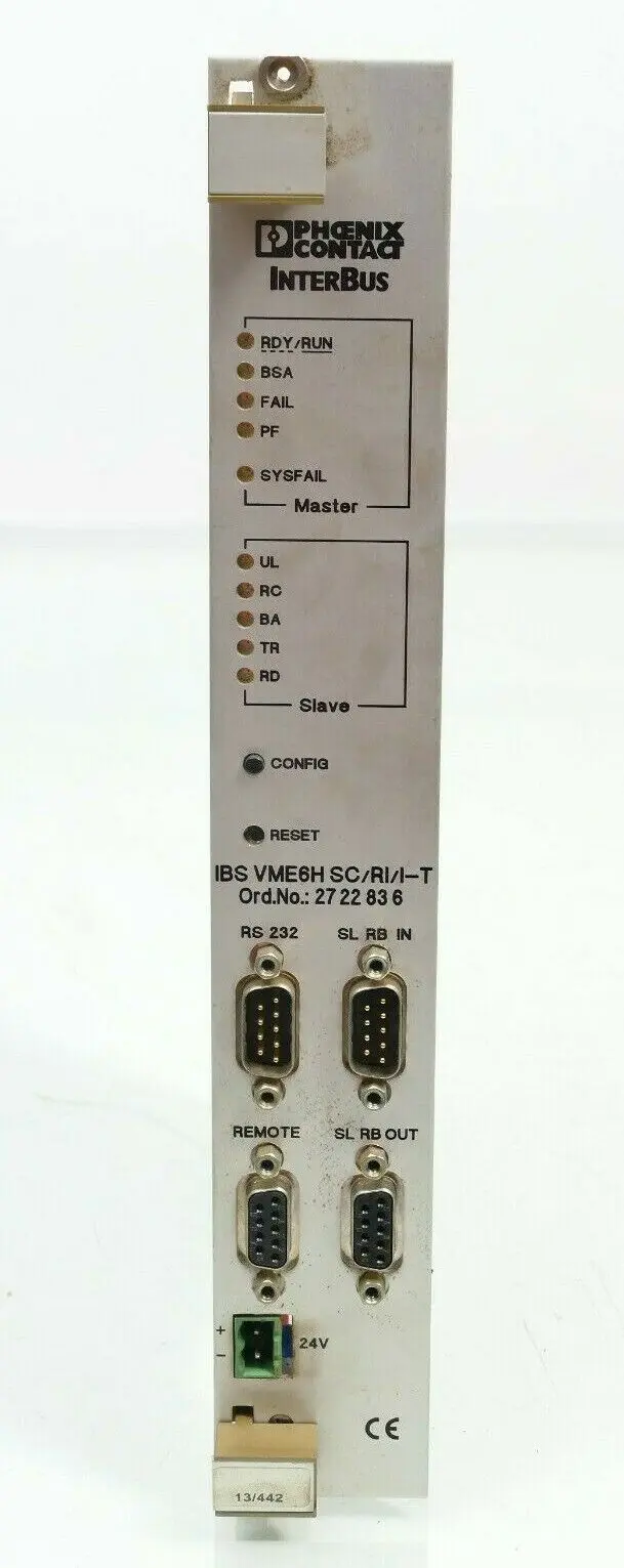Produktfoto 1 von Phoenix Contact Interbus-S Termination Board IBS VME6H SC/RI/I-T | 2722836