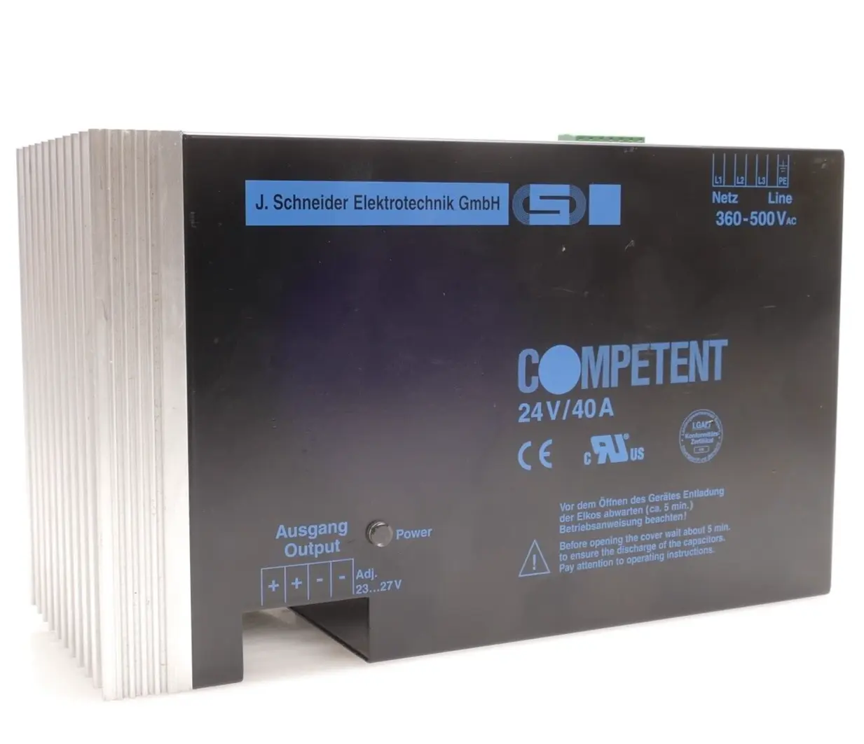 Produktfoto 1 von J. Schneider Stromversorgung Stromversorgung COMPETENT 24V/40A | 149001-711013
