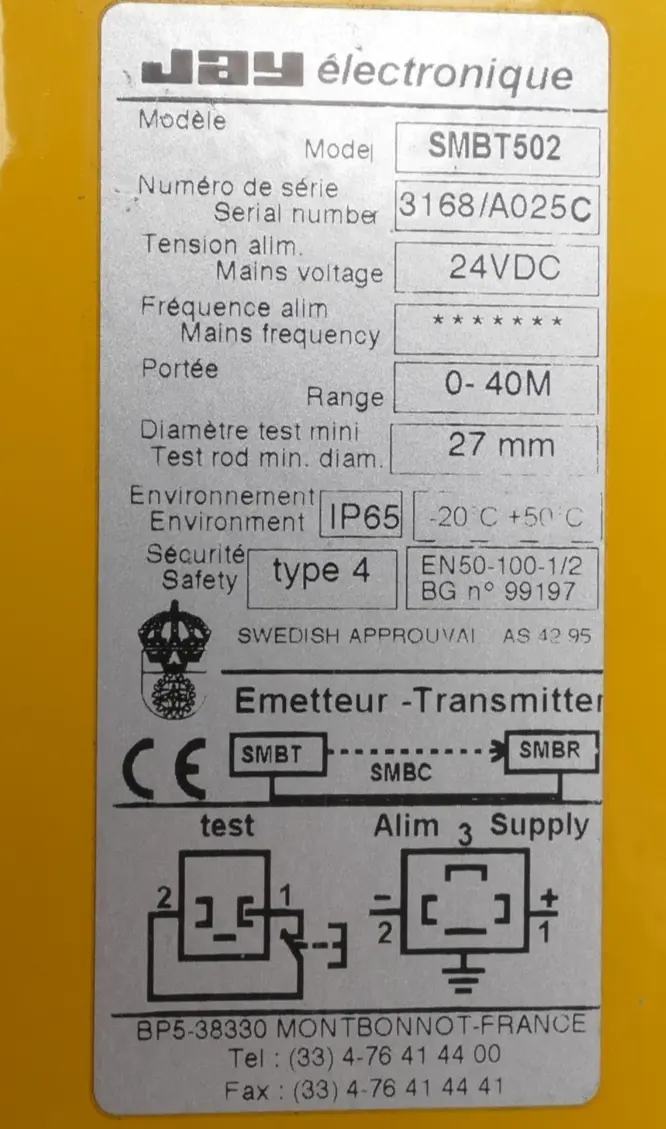 Produktfoto 1 von Jay Electronic Sensor Transmitter | SMBT502