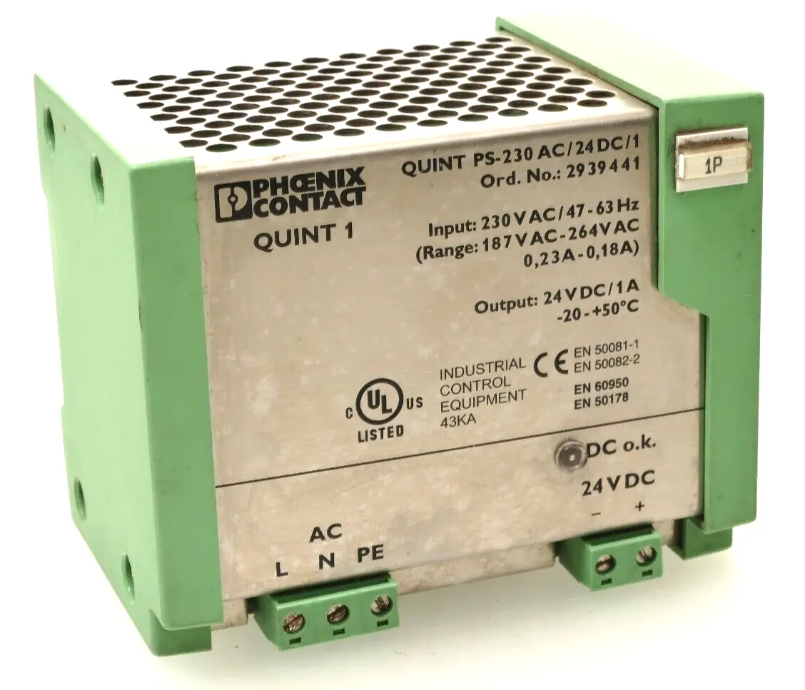 Produktfoto 1 von Phoenix Contact Stromversorgung 29 39 44 1 | QUINT PS-230 AC/24DC/1 | 2939441