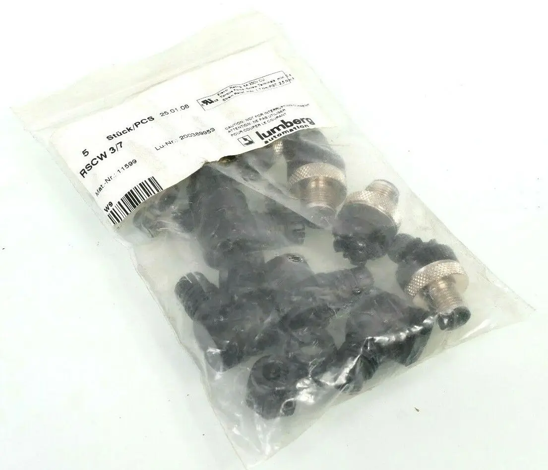 Produktfoto 1 von 5x Lumberg Winkelstecker RSCW 3/7 | 11599
