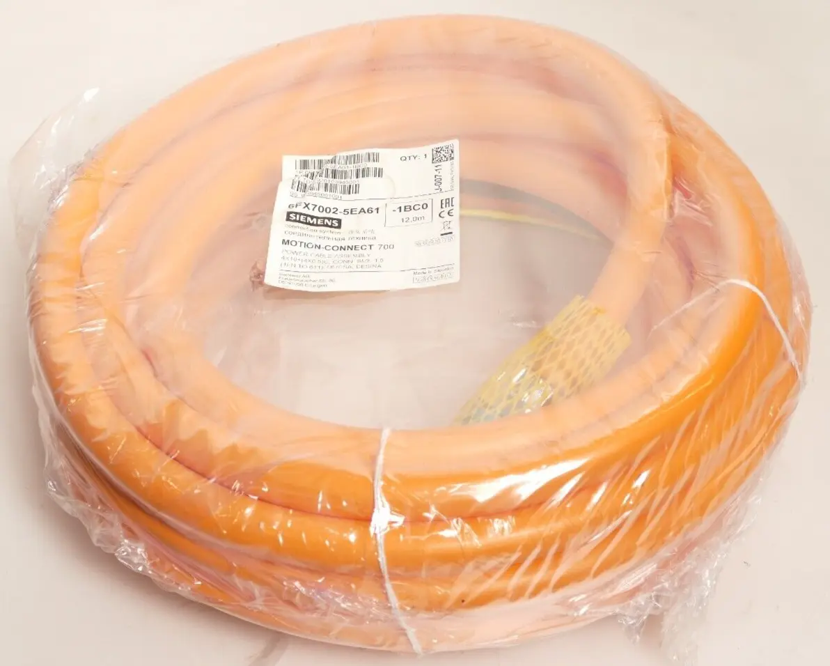Produktfoto 1 von Siemens Connection System Power Cable 6FX7 002-5EA61-1BC0 | 6FX7002-5EA61-1BC0