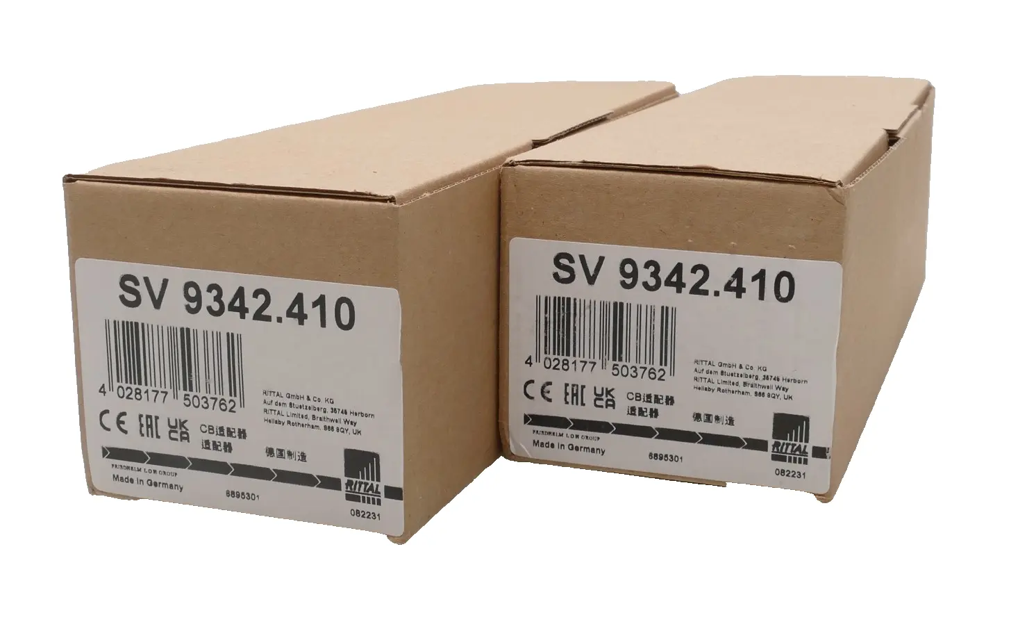 Produktfoto 1 von 2x Rittal CB-Geräteadapter 3-polig | SV 9342.410 | SV9342.410