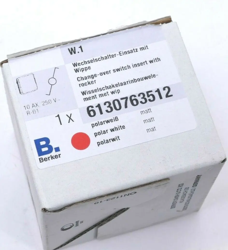 Berker Wechselschalter-Einsatz IP55 polarweiß | 6130763512