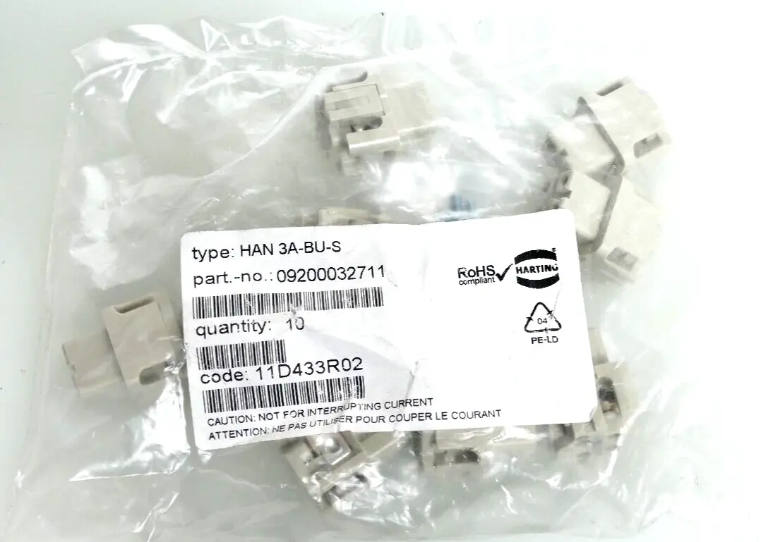10x Harting Buchseneinsatz HAN 3A-BU-S | 09200032711
