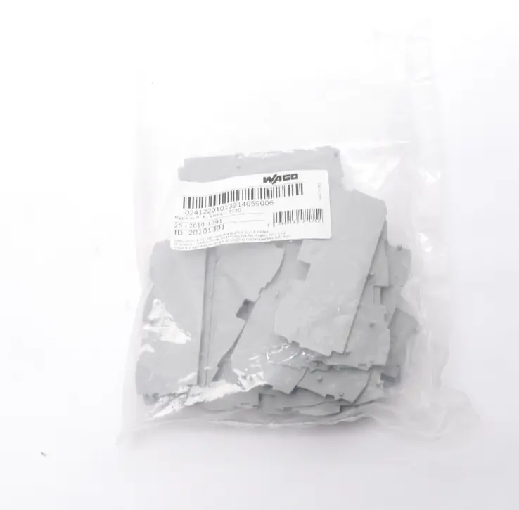 Produktfoto 1 von 25x Wago TOPJOB'S Abschluss- und Zwischenplatte 1 mm grau | 20101391 | 2010-1391