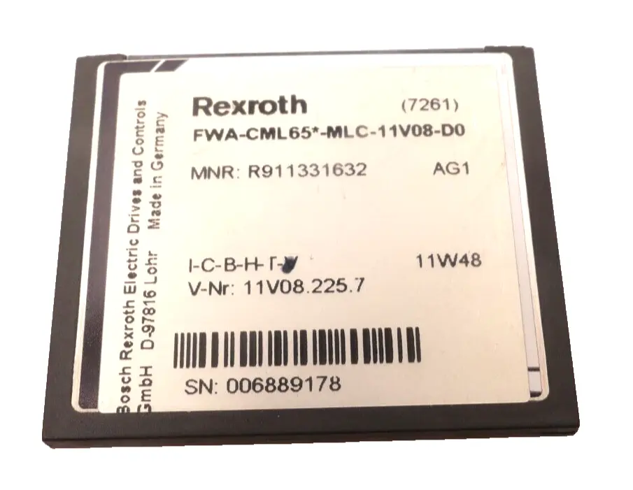 Produktfoto 1 von Bosch Rexroth FWA-CML65*-MLC-11V08-D0 TRS Star CompactFlash | R911331632