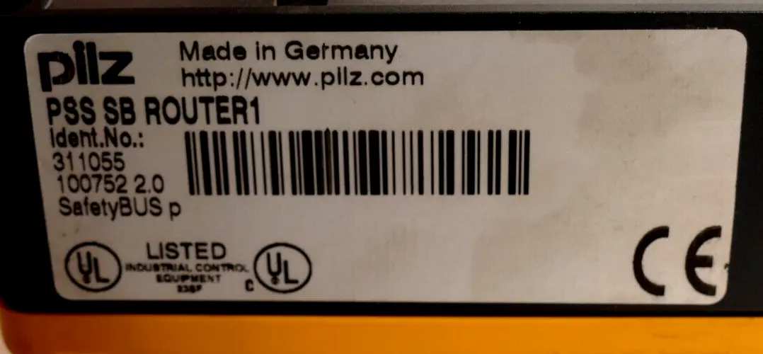 Produktfoto 1 von Pilz PSS SB ROUTER1 Router für SafetyBUS p | 311055 + 2x 311041