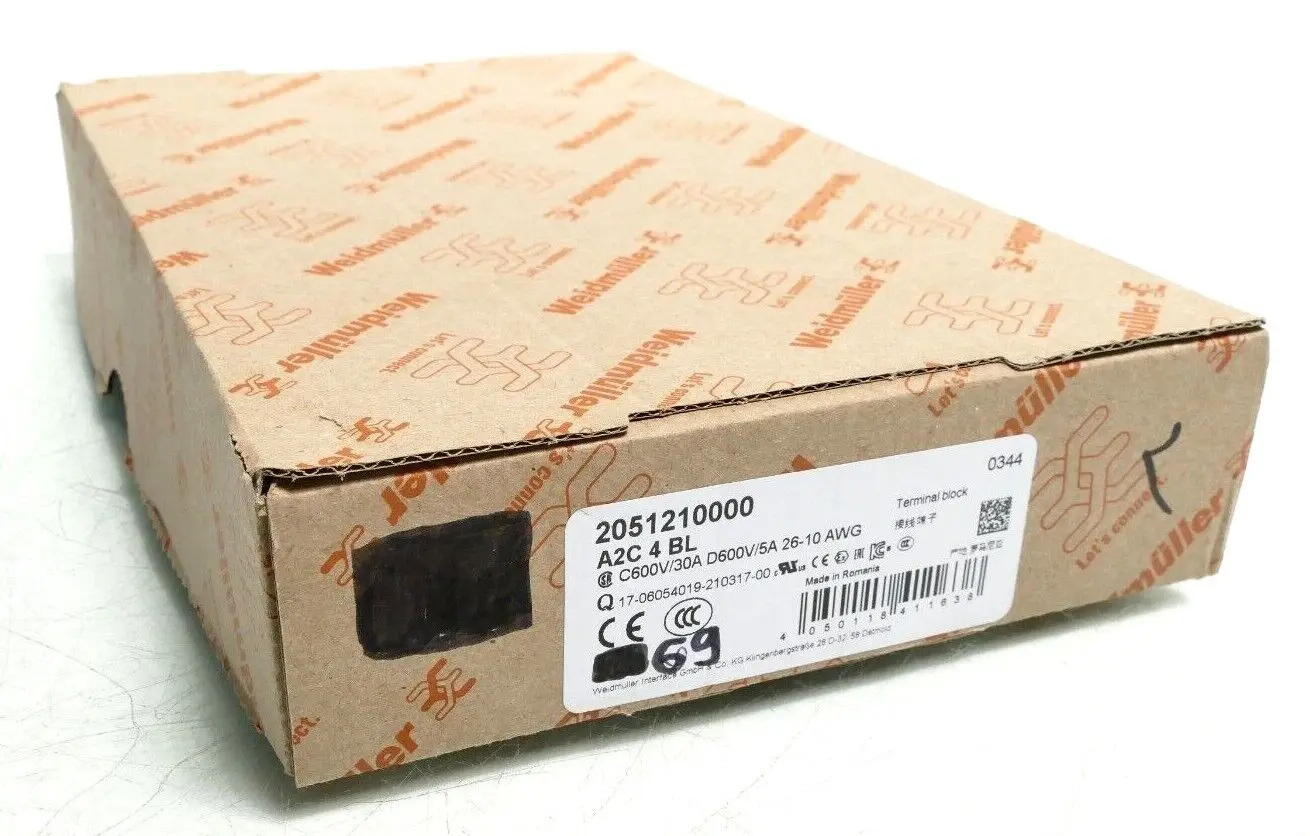 Produktfoto 1 von 69x Weidmüller Steckverbinder A2C 4 BL | 2051210000