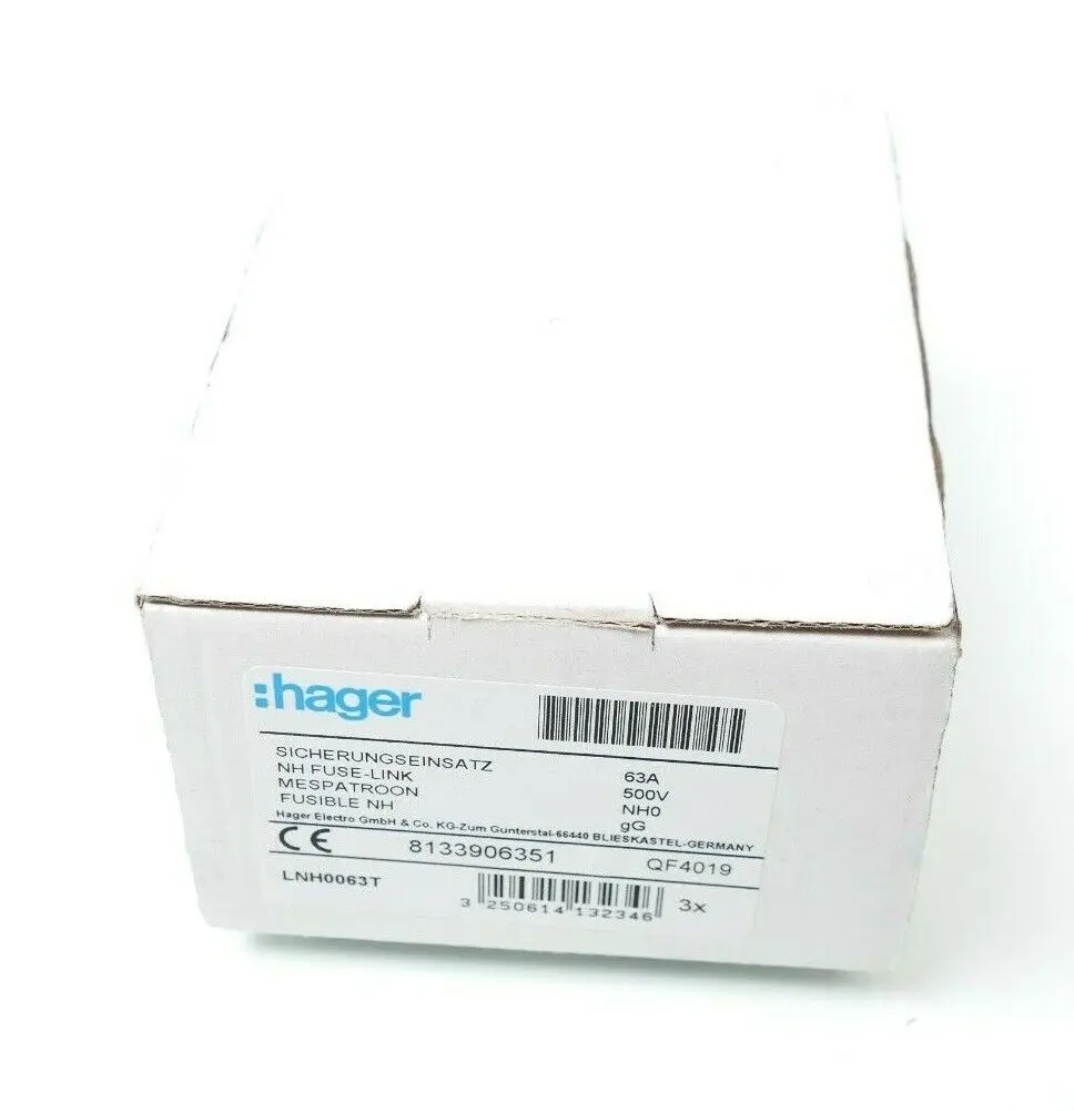 Produktfoto 1 von 3x Hager Sicherungseinsatz 63A | LNH0063T