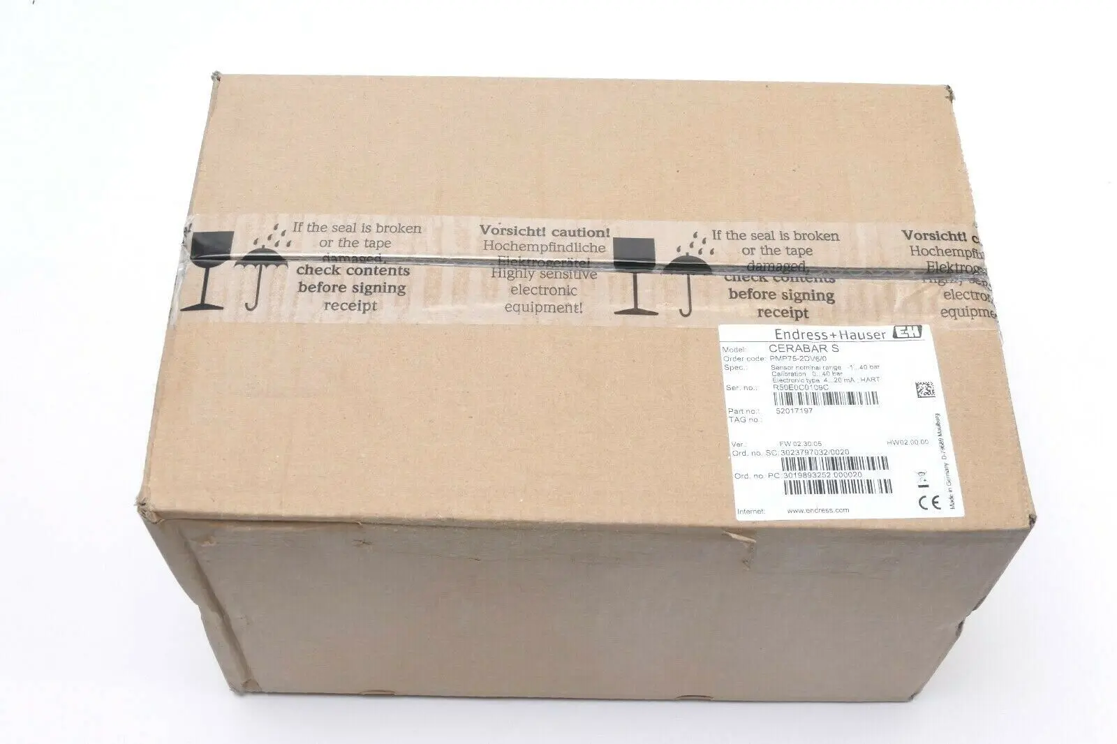 Produktfoto 1 von Endress + Hauser CERABAR S Drucksensor Edelstahl PMP75-2DV6/0 | 52017197