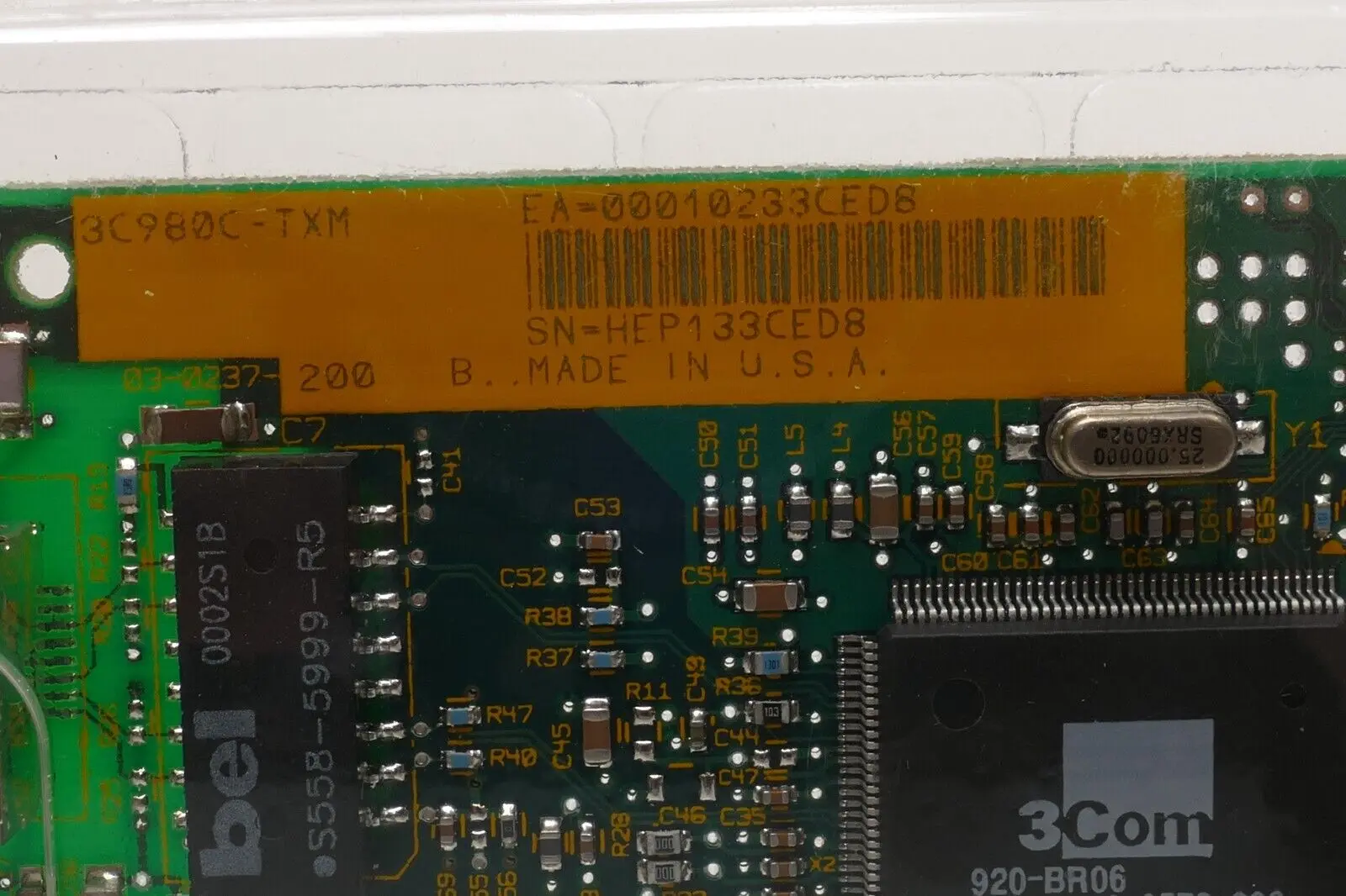 Produktfoto 1 von 3Com Ethernet Netzwerkkarte | 3C980C-TXM
