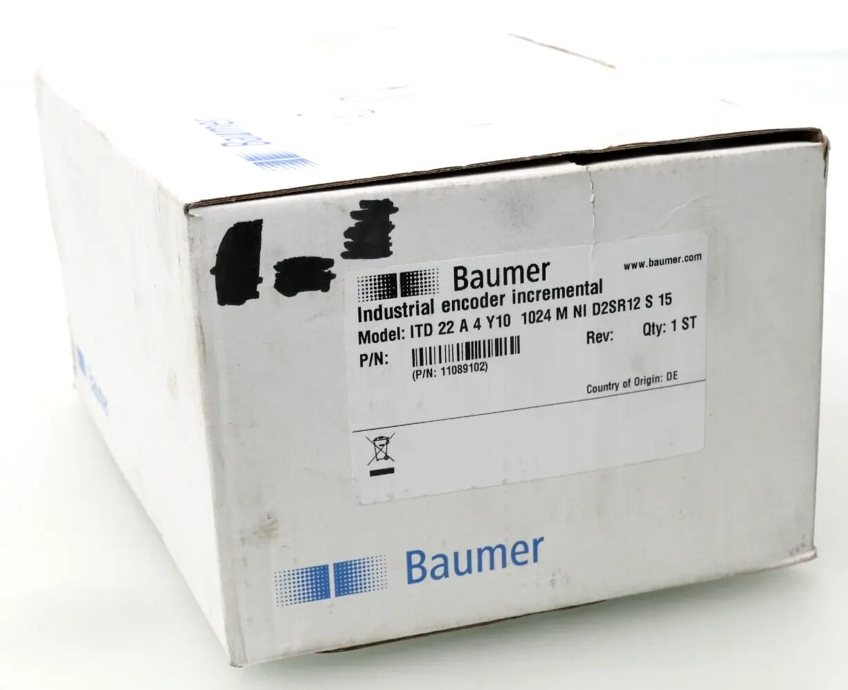 Produktfoto 1 von Baumer Industrial Encoder Incremental | ITD 22 A 4 Y10 1024 M NI D2SR12 S 15