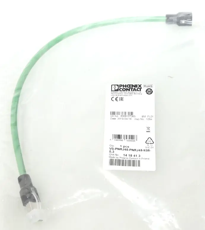 Produktfoto 1 von Phoenix Contact Patch-Kabel 14 18 41 3 | VS-PNRJ45-PNRJ45-93B-0,3 | 1418413