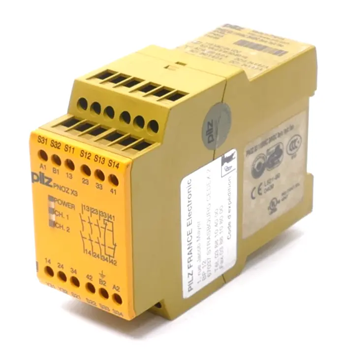 Produktfoto 1 von Pilz Sicherheitsschaltgerät PNOZ X3 115VAC 24VDC 3n/o 1n/c 1so | 774315