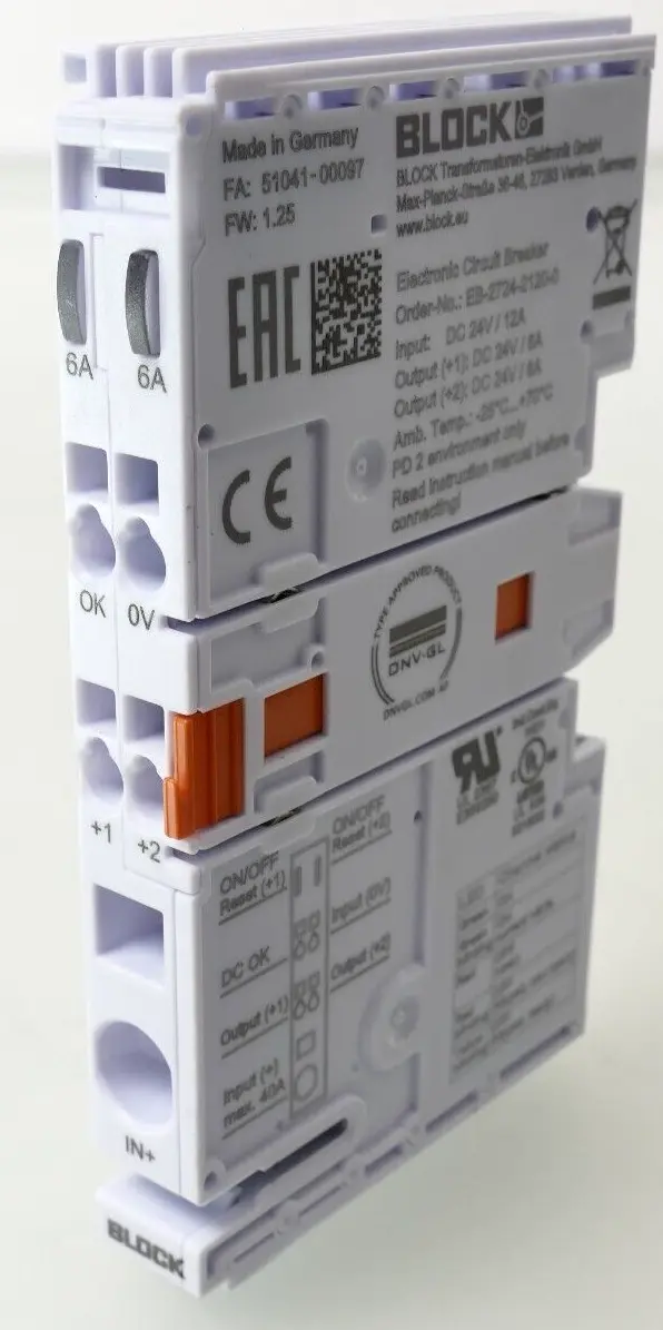 Produktfoto 1 von Block Electronic Circuit Breaker EB-2724-2120-0 | FW: 1.25